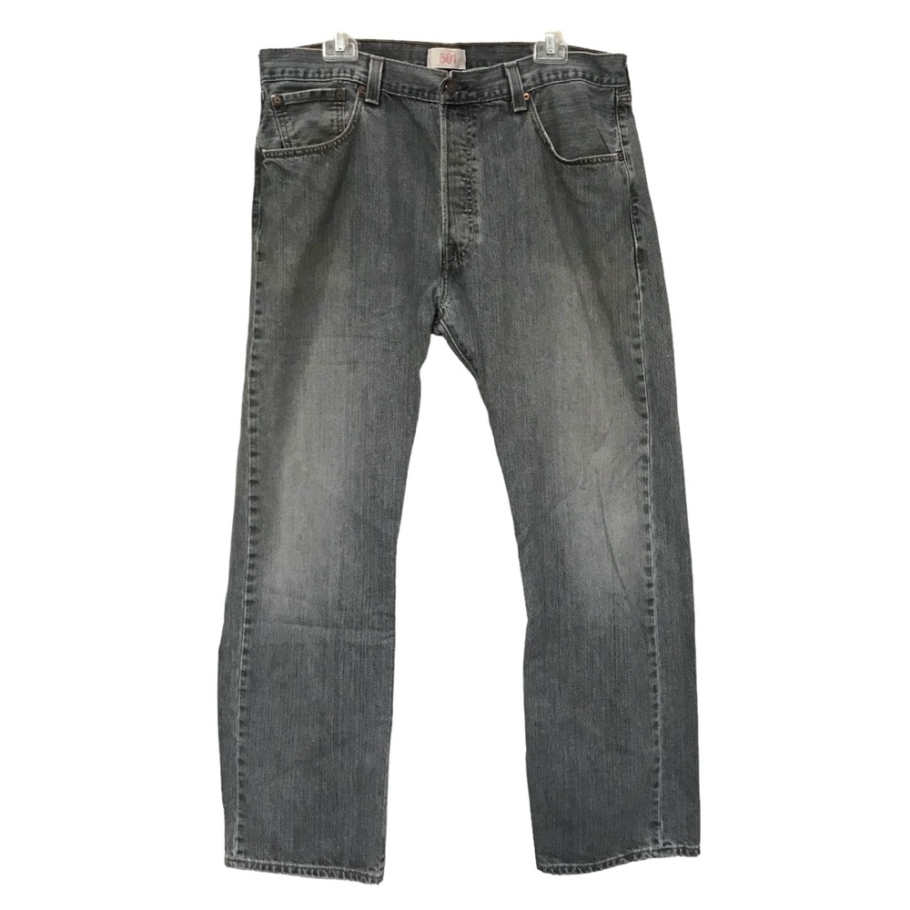 Levi's 501 Black Button Fly Jeans 38x30